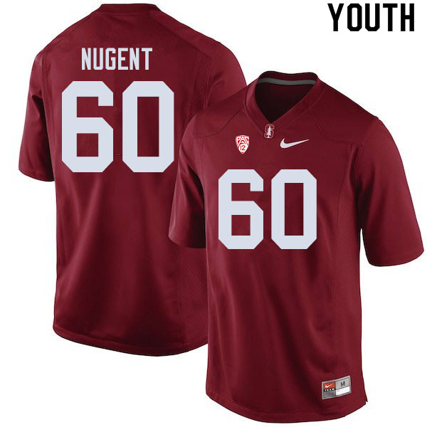Youth #60 Drake Nugent Stanford Cardinal College Football Jerseys Sale-Cardinal